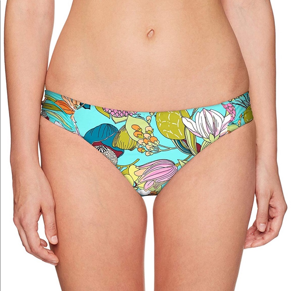 Trina Turk Side Shirred Bikini Swimsuit Bottom - Picture 1 of 7